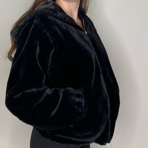 Faux fur jacket